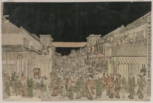Night Scene Street Theatres late 1700s-early 18002 Night Scene Street Theatres late 1700s-early 18002