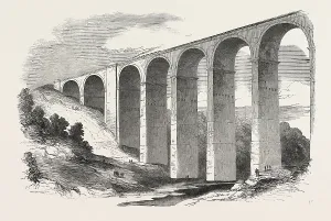 The North Staffordshire Railway: the Congleton Viaduct. Uk, 1849 The North Staffordshire Railway: the Congleton Viaduct. Uk, 1849