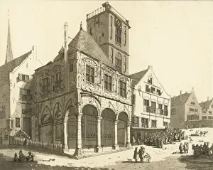 Old Town Hall Amsterdam destruction great fire Old Town Hall Amsterdam destruction great fire