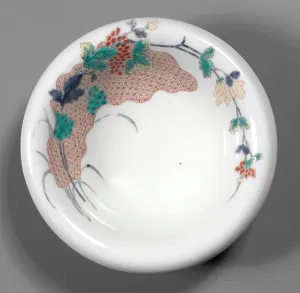 Pair Bowls Flowers Branches Kakiemon Ware early 18th century Pair Bowls Flowers Branches Kakiemon Ware early 18th century