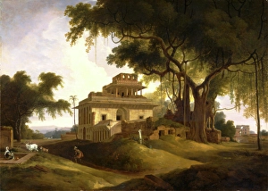 Ruins of the Naurattan, Sasaram, Bihar Signed and dated, lower right: T Daniell Ruins of the Naurattan, Sasaram, Bihar Signed and dated, lower right: T Daniell