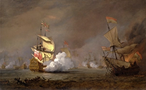 Sea Battle of the Anglo-Dutch Wars The Battle of Lowestoft, William van de Velde Sea Battle of the Anglo-Dutch Wars The Battle of Lowestoft, William van de Velde