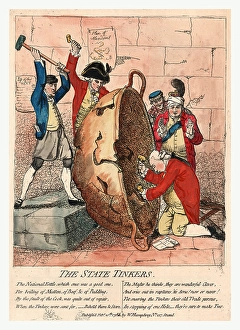 The state tinkers, Gillray, James, 1756-1815, engraver, Published Feb'y 10th The state tinkers, Gillray, James, 1756-1815, engraver, Published Feb'y 10th