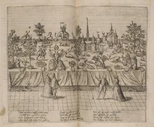 Table setting wedding Johann Wilhelm Duke Julich-Cleves Table setting wedding Johann Wilhelm Duke Julich-Cleves