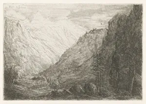 View mountain valley dale valley Willem Matthias Jan van Dielen View mountain valley dale valley Willem Matthias Jan van Dielen